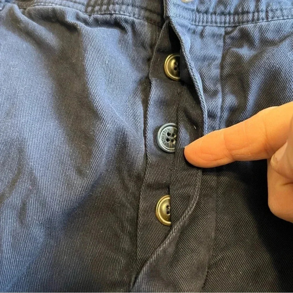 Xirena Navy Blue Thatcher Pants Button Fly Straight Leg Relaxed XS - Picture 10 of 14